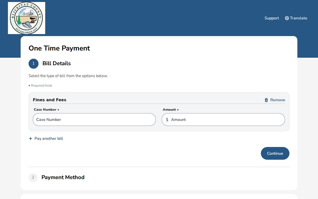 Klickitat County traffic court East District payment route