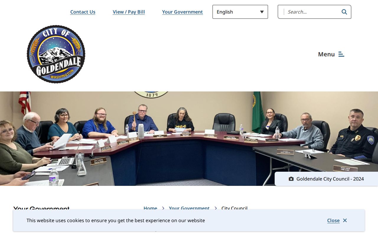 Goldendale court records contrasted with the official city council page