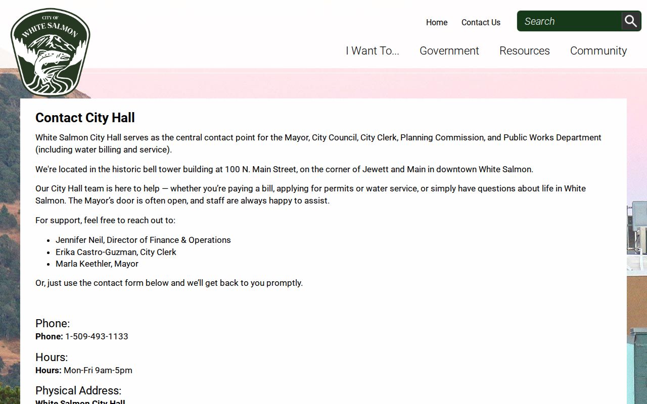 White Salmon court records contrasted with the official city council page